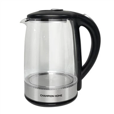 غلاية زجاجية مع مصابيح ليد